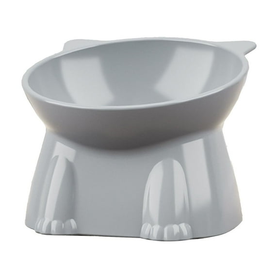 YiJuHui 3pcs Elevated Cat Bowl for Whisker Relief, 15° Tilted Ergonomic Design with Anti-Slip Base, Wide Shallow Feeding Dish for Comfortable Eating and Drinking, Durable Pet Food Water Dish Style 4