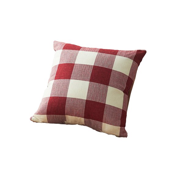 YiJuHui 3pcs Linen Plaid Pillow Cover - Breathable Soft Sofa Cushion Case, Decorative Square Throw Pillow Cover for Living Room Bedroom Decor 45*45cm