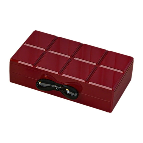 YiJuHui 3pcs Stackable Jewelry Organizer Box with Lid - Secure Snap Closure, Durable Plastic Compartment Storage for Earrings Rings & Accessories, Portable Travel Case 13.4*8.7*3.7CM