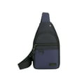 thumbnail image 1 of YiJuHui 4pcs Crossbody Sling Bag with Headphone Port, Lightweight Chest Pack for Outdoor Sports & Travel, Water-Resistant Oxford Cloth Waist Bag A, 1 of 6