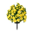 thumbnail image 1 of YiJuHui 4pcs Lifelike Artificial Azalea Bush with Ground Stake, Realistic Faux Outdoor Flowers for Garden, Yard, and Patio Decor, 1 of 6