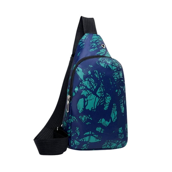 YiJuHui 4pcs Men's Large Capacity Chest Bag Water-Resistant Crossbody Sling Pack with Multi-Pocket Organizer for Outdoor Travel Gym Hiking