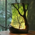 thumbnail image 1 of YiJuHui 4pcs Nature-Inspired Ambient Lamp with Forest Design, Warm LED Light for Bedroom Decor, Eco-Friendly Wood Base, Soothing Night Light for Home and Office, 1 of 4