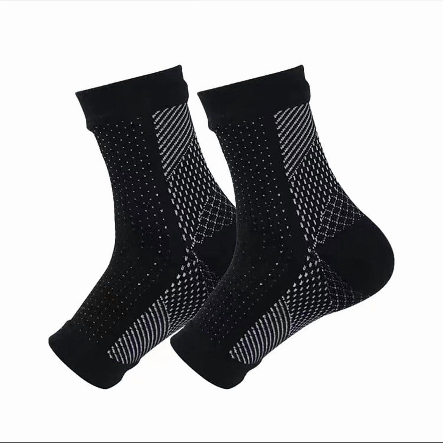 YiJuHui 4pcs Nighttime Compression Socks for Women & Men - Leg Pain ...