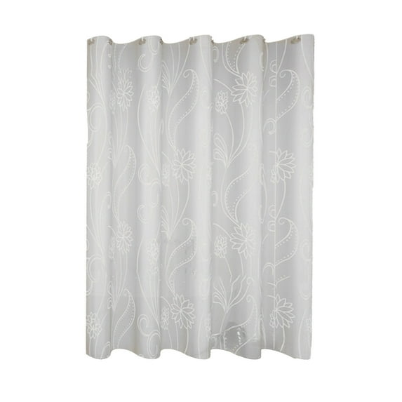 YiJuHui 4pcs Waterproof Mildew Resistant Plastic Shower Curtain for Bathroom Privacy and Style 80*180CM