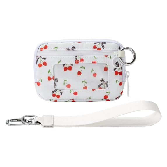 YiJuHui 4pcs Waterproof Wristlet Pouch with Clear Card Slot, Lightweight Travel Essentials for Daily Commute & Outdoor Activities D