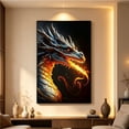 thumbnail image 1 of YiJuHui 5D Diamond Painting, Dragon Rhinestone Paintings for Adults, Full Drill Embroidery Arts, Canvas Wall Decor, Living Room Home Décor, 1 of 6