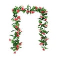 thumbnail image 1 of YiJuHui 5pcs Artificial Wisteria Garland Fake Vine Flowers for Wedding Party Home Wall Ceiling Decoration 230cm, 1 of 6