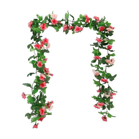 YiJuHui 5pcs Artificial Wisteria Garland Fake Vine Flowers for Wedding Party Home Wall Ceiling Decoration 230cm