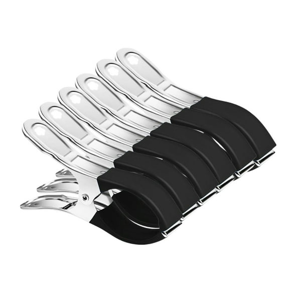 YiJuHui 5pcs Beach Towel Chair Clips - Pool Cover Clips Stainless Steel Quilt Clamps Metal Large Heavy Duty Clothes Pins Windproof for Sunbed Lounge Cruise