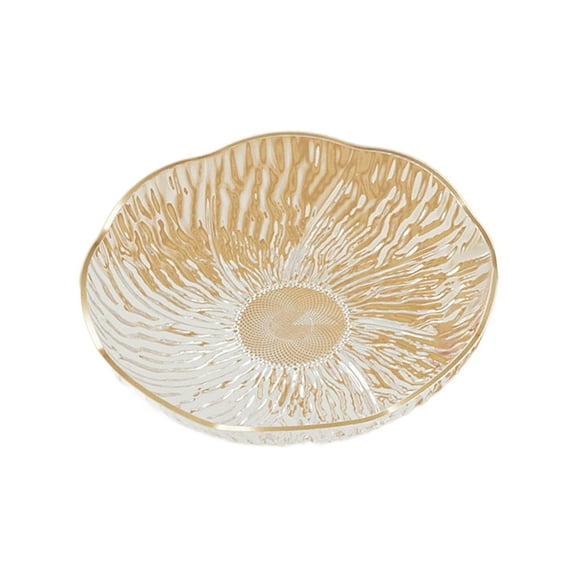 YiJuHui 5pcs Plastic Serving Platters Clear Plastic Serving Tray Flan Plates for Food Cake Cookie Fruits Birthday Party Supplies