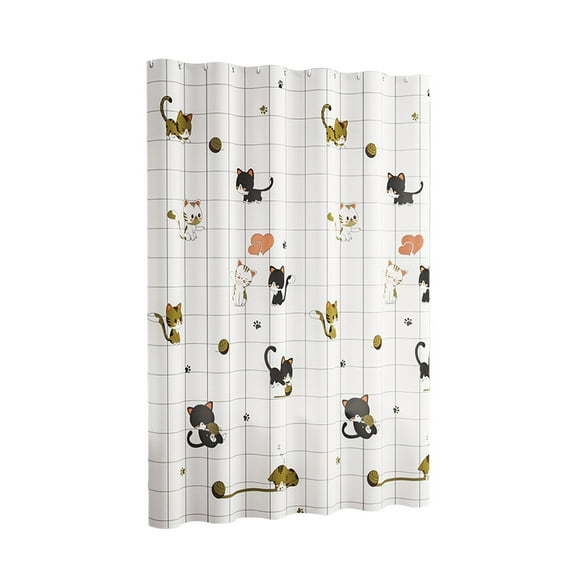 YiJuHui 5pcs Premium Waterproof Shower Curtain - Extra Thick Polyester Fabric, Mold & Mildew Resistant, Reinforced Grommets for Bathroom, Hotel & Home Use 180*180CM