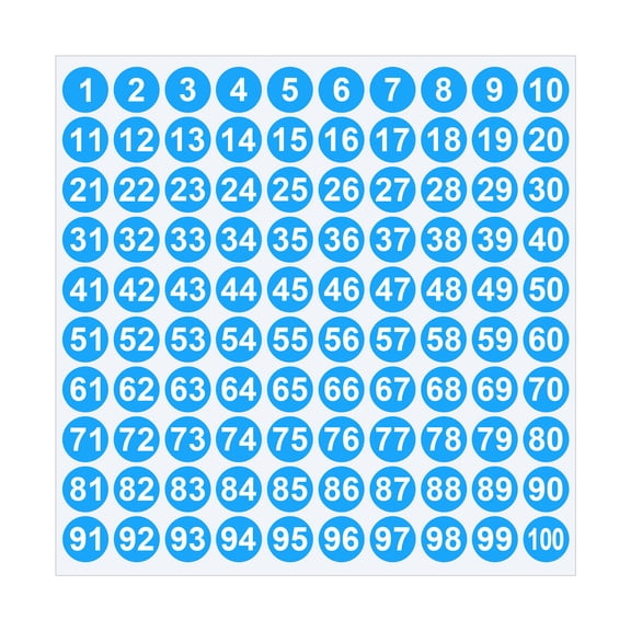 YiJuHui 5pcs Self-Adhesive Number Stickers, Durable Vinyl Decals for Mailbox, Laptop, Organization & Labeling B