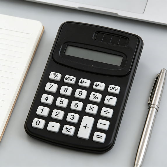 YiJuHui 8-Digit Desktop Calculator with Large LCD Display, Portable Office Calculator for Home & Business, Financial Calculator with Stand & Ergonomic Keys