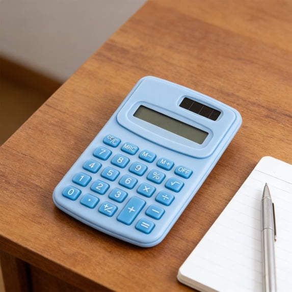 YiJuHui 8-Digit Desktop Calculator with Large LCD Display, Portable Office Calculator for Home & Business, Financial Calculator with Stand & Ergonomic Keys