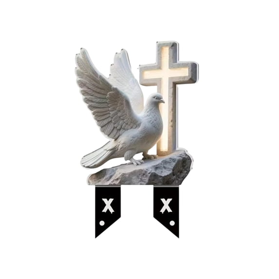YiJuHui Acrylic Memorial Plaque for Outdoor Garden, Waterproof Heart-Shaped Pet Loss Remembrance Marker with Solar LED Butterfly Light, Easy Installation Yard Cemetery Grave Decor