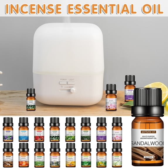 YiJuHui Aromatherapy Oil for Humidifier, Therapeutic Grade Natural Essential Oils 10 Pack, Stress Relief Home Fragrance, Aromatherapy Diffuser Oils Set for Relaxation Sleep Gift