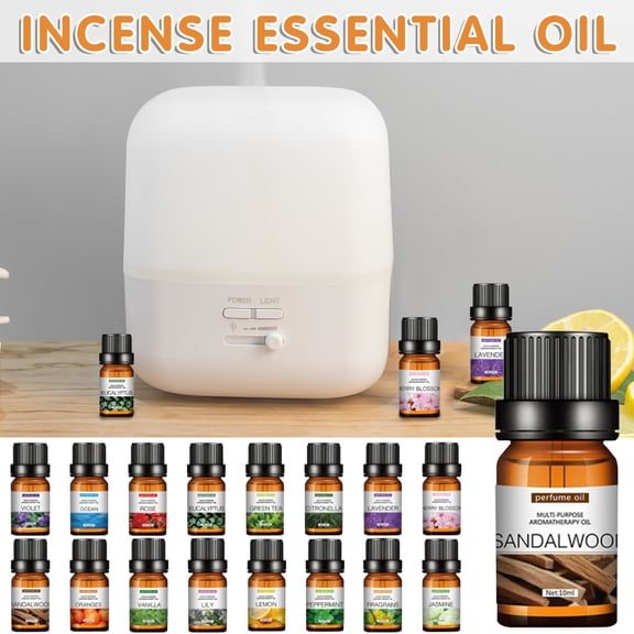 YiJuHui Aromatherapy Oil for Humidifier, Therapeutic Grade Natural Essential Oils 10 Pack, Stress Relief Home Fragrance, Aromatherapy Diffuser Oils Set for Relaxation Sleep Gift