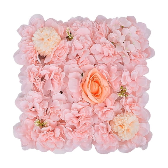 YiJuHui Artificial Flower Wall Panel Silk Floral Backdrop Reusable Wedding Party Decor Home Garden Wall Decor Easy Install Romantic Event Decoration
