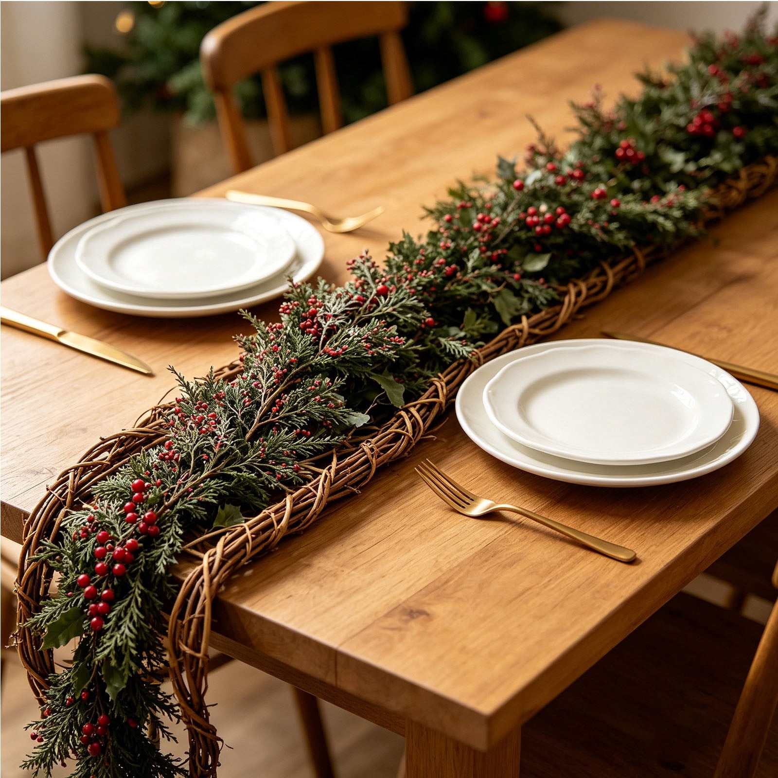 YiJuHui Artificial Leaf Garland, Realistic Fake Vines Hanging Decoration for Party, 70.86in Faux Greenery with Bendable Wire for Wedding Mantel Arch