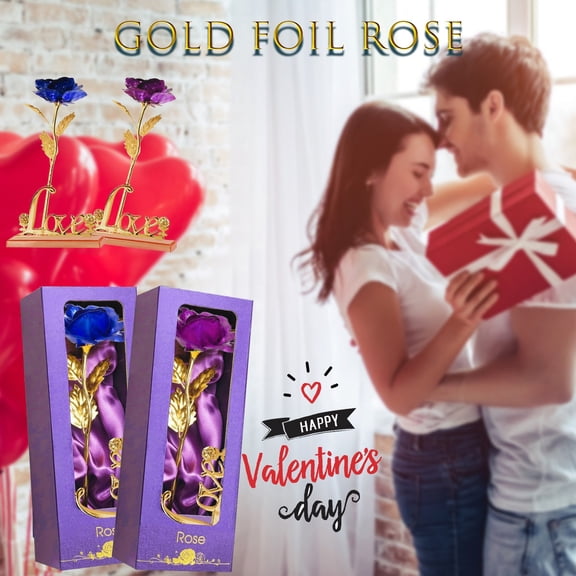 YiJuHui Artificial Rose Gift Unique Romantic Valentine's Day Present for Lovers, Colorful Long-Lasting Bouquet, Mother's Day Anniversary Birthday Wedding