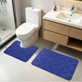 thumbnail image 1 of YiJuHui Bathroom Rugs 2 Piece Set, Ultra Soft Microfiber Bath Mat Absorbent Quick Dry, Non Slip Shower Mat with U Shape Contour, Washable Floor Carpet for Toilet Sink Laundry, 1 of 6