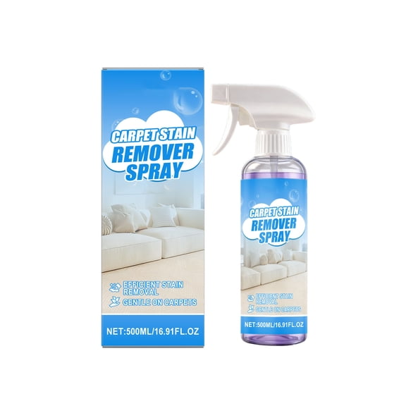 YiJuHui Carpet Cleaner Spray for Stains, Fast-Acting Formula, Gentle on Fibers, Removes Pet Odors & Wine, Safe for All Carpets, 500ml, No-Scrub Foam Cleaner