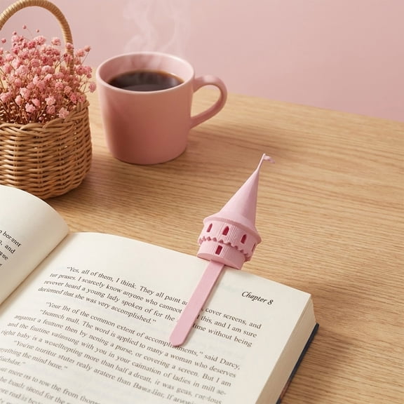 YiJuHui Castle Spire Bookmark Accessory for Reading Lovers, Unique Gothic Bookmark, Metal Fantasy Bookmark, Medieval Reading Gift, Librarian Gift, Bookish Accessory, Page Holder, Bookshelf Decor