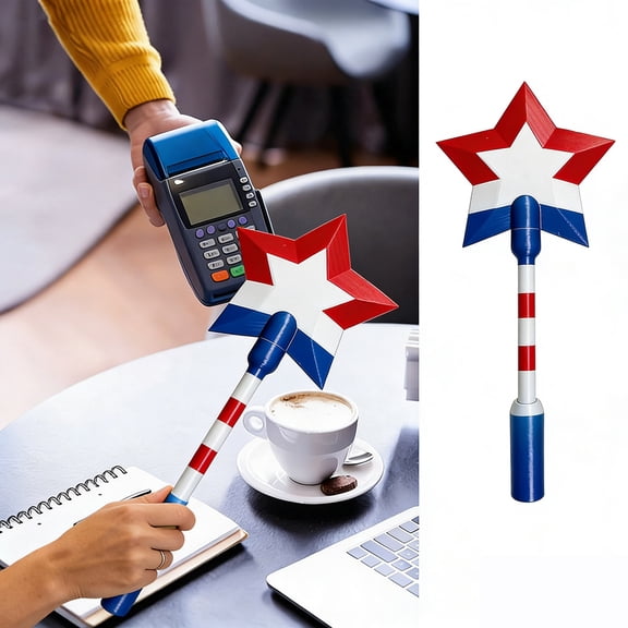 YiJuHui Contactless Payment Wand - 5-Pointed Star Card Tap Pay Device, Encrypted Secure NFC for Quick Transactions, Portable Digital Wallet Accessory for Everyday Convenience
