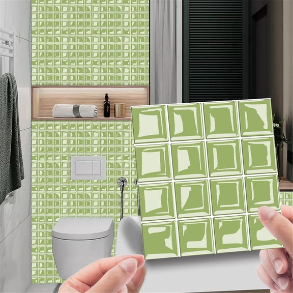 YiJuHui Crystal Tile Stickers Peel and Stick Self-Adhesive Waterproof Wall Stickers for Kitchen Backsplash Bathroom Shower Tile Decoration Removable Home Improvement
