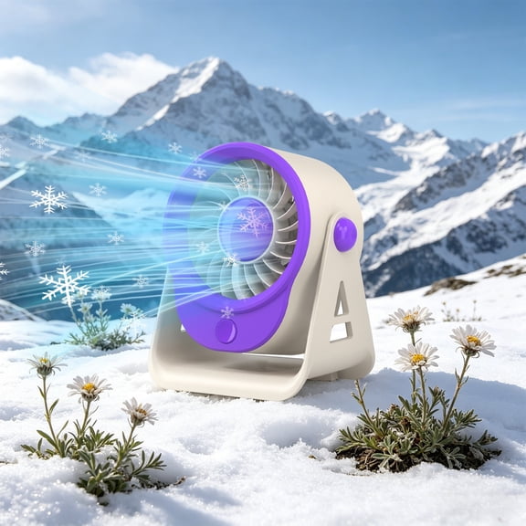 YiJuHui Desktop Plug-in Fan, Quiet Mini Table Fan with Adjustable Speed, Compact Desk Fan for Home Office Bedroom, Space-Saving USB Powered Small Fan