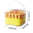 thumbnail image 1 of YiJuHui Easy Press Ice Maker with Bin, Portable Ice Cube Tray with Handle, Quick Release Ice Mold for Cocktails and Drinks, Leak-Proof Freezer Storage Container, 1 of 7