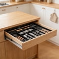 thumbnail image 1 of YiJuHui Expandable Kitchen Utensil Organizer Drawer Tray, 9 Compartment Silverware Storage Box, Adjustable Cutlery Holder for Drawer, Expandable Utensil Divider, Kitchen Countertop Organizer, 1 of 6