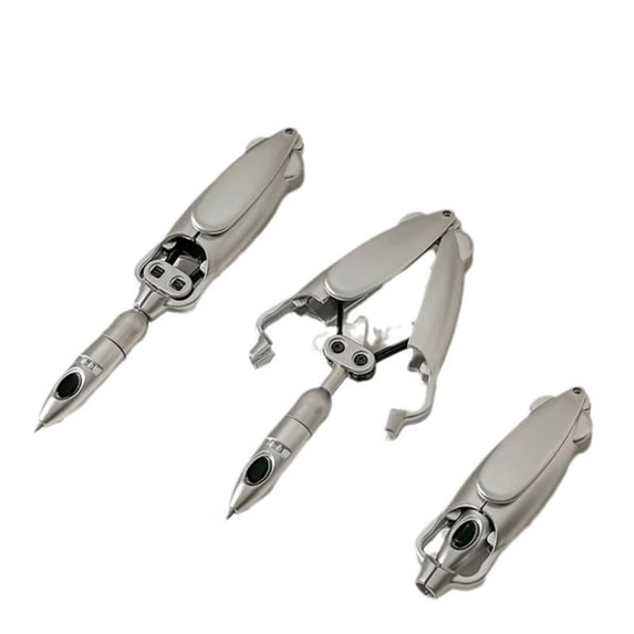 YiJuHui Fidget Pen Automatic Gel Pen with Refills, 3-in-1 Deformable Stress Relief Tool for Adults, Office & Focus, Retractable Clickable Sliding Spinning Gears