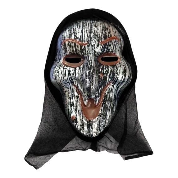 YiJuHui Halloween Witch Mask Vintage Scary Horror Mask latex-free Plastic Halloween Party Props Creepy Hag Face Mask Spooky Terror Decor Adult