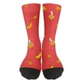 thumbnail image 1 of YiJuHui Heated Competitive Banana Socks for Men and Women - Soft Breathable Unisex Crew Socks for Sports, Running, Workout, Gifts, Casual Wear, 1 of 4