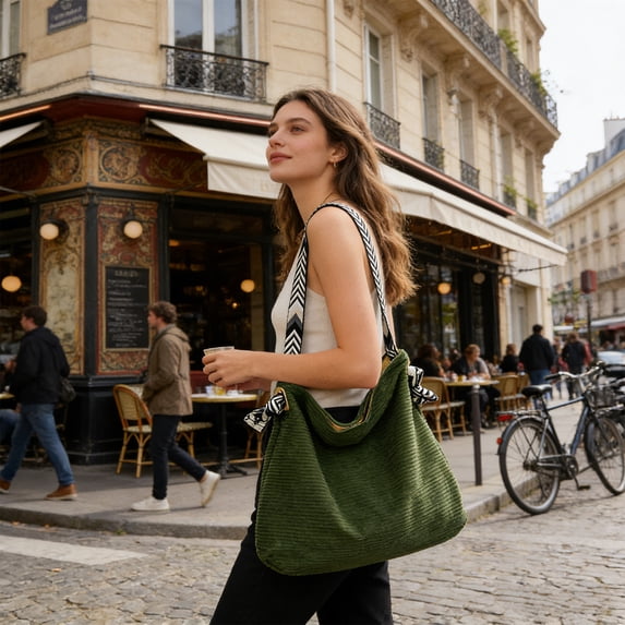 YiJuHui Large Capacity Tote Bag for Women, Stylish Crossbody Shoulder Bag, Lightweight Durable Polyester Commuter Purse, Versatile Everyday Carryall for Work Travel Shopping