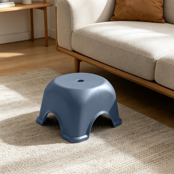 YiJuHui Low Stepping Stool for Toilet, Antislip Bathroom Stool with Reinforced Stability, Non-Slip Base Plastic Step Stool for Living Room, Shower, Kitchen Counter