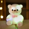 thumbnail image 1 of YiJuHui Luminous Stuffed Bear Night Light, Color Changing Teddy Bear Plush Toy with Ribbon Bow, Soft Glowing Decoration for Bedroom, Party, Holiday Gift, 1 of 6