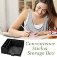 thumbnail image 1 of YiJuHui Note Holder Organizer Box, Desktop Note Storage Case with Template Slots, Clear Plastic Sticky Note Dispenser for Office and Home Organization, 1 of 8