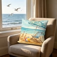 thumbnail image 1 of YiJuHui Ocean Beach Theme Throw Pillow Cover 45x45 Cm Summer Decorative Cushion Case For Sofa Bedroom Patio, High Definition Printing Soft Breathable Polyester Fabric, 1 of 5