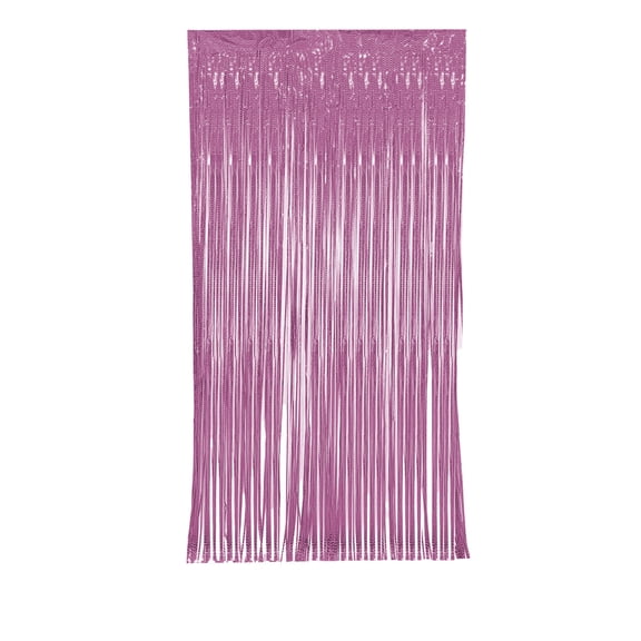 YiJuHui Party Decoration Tinsel Curtain - Metallic Fringe Backdrop for Events, Reusable Shimmering Plastic Streamers, Sparkling Venue Decor with Laser Ripple Effect 100*200cm