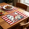 thumbnail image 1 of YiJuHui Patriotic Independence Day Placemats Non Slip Washable American Flag Table Mats Heat Resistant Festive Dining Decorative Protectors for BBQ Party Kitchen Decor, 1 of 6