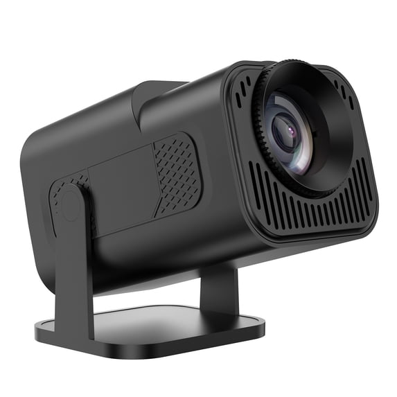 YiJuHui Portable Projector with Built-in Screen, HD 180° Rotatable Mini Projector for Home Outdoor Movie Night, Wireless Compatible with Smartphone Laptop
