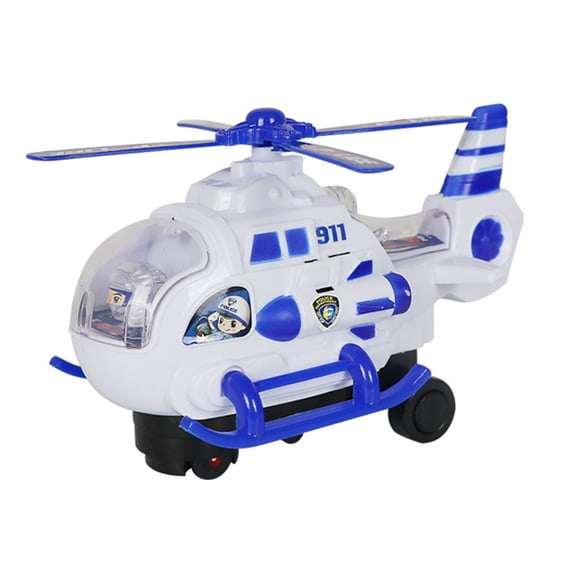 YiJuHui RC Helicopter Toy with 4D Realistic Lights, Sounds, Bump & Go Action, Auto Obstacle Steering, Mini Aircraft Simulator for Toddler Play, Holiday Gift