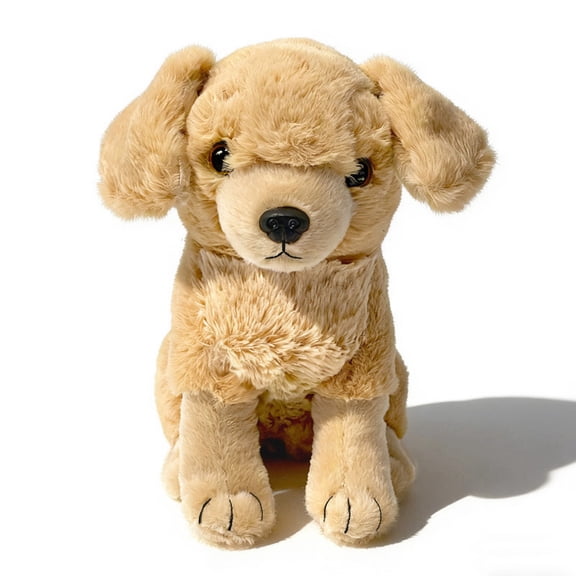 YiJuHui Realistic Dog Plush Toy Lifelike Lying Down Puppy Stuffed Animal Super Soft Cuddly Pet Simulation for Home Decor Comfort Gift Crouching position