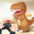 thumbnail image 1 of YiJuHui Remote Control Dinosaur Toy, Automatic Inflatable Walking Dino with Music & Lights, Rechargeable RC Interactive Pet for Indoor Outdoor Play, 1 of 6