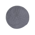 thumbnail image 1 of YiJuHui Round Placemats Set of 6 Heat Resistant Oilproof Washable PP Woven Table Mats for Dining Kitchen Restaurant Home Decor Non-Slip Coasters, 1 of 5