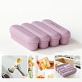 thumbnail image 1 of YiJuHui Silicone Ice Pop Molds 4 Cavity Reusable Popsicle Maker Tray with Easy Release Non-Stick Freezer Safe BPA-Free for Homemade Ice Cream Frozen Treats Kitchen Baking Supplies, 1 of 7