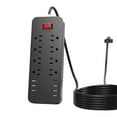 thumbnail image 1 of YiJuHui Surge Protector Power Strip with USB Ports, 8 Outlet 6 USB Charging Station, Overload Protection Extension Cord for Home Office Travel, 2500W Heavy Duty Multi Plug Wall Outlet, 1 of 6